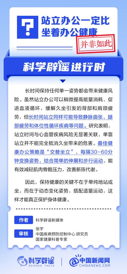 站立办公比坐着办公健康吗?丨中新真探 站立办公比坐着办公健康吗?丨中新真探